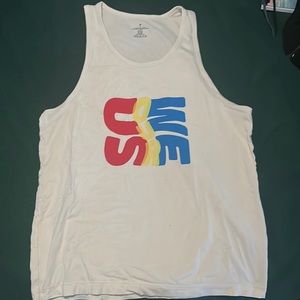 Fabletics tank top “us, our, we”